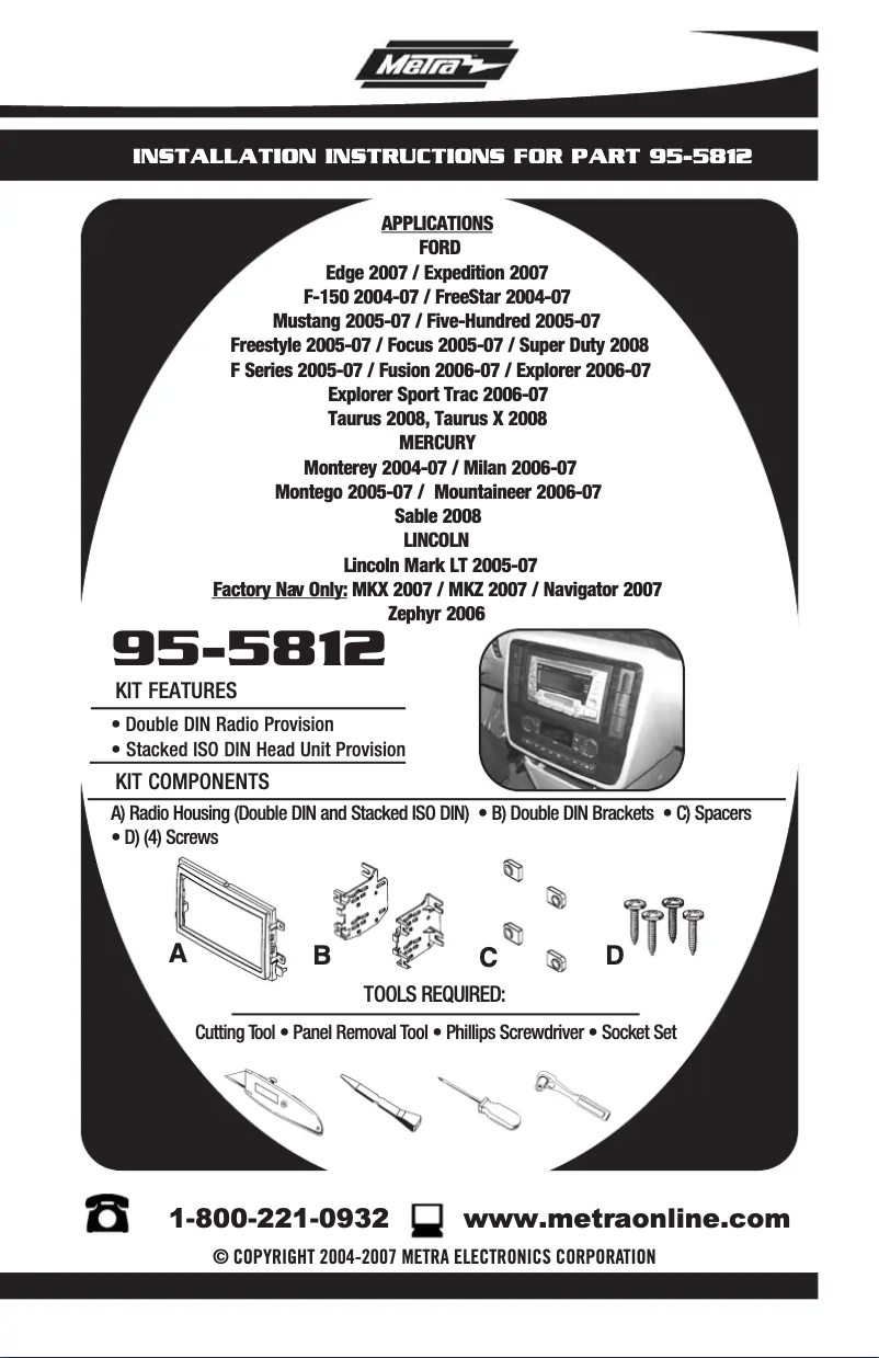Image de la première page du manuel de l'appareil 95-5812