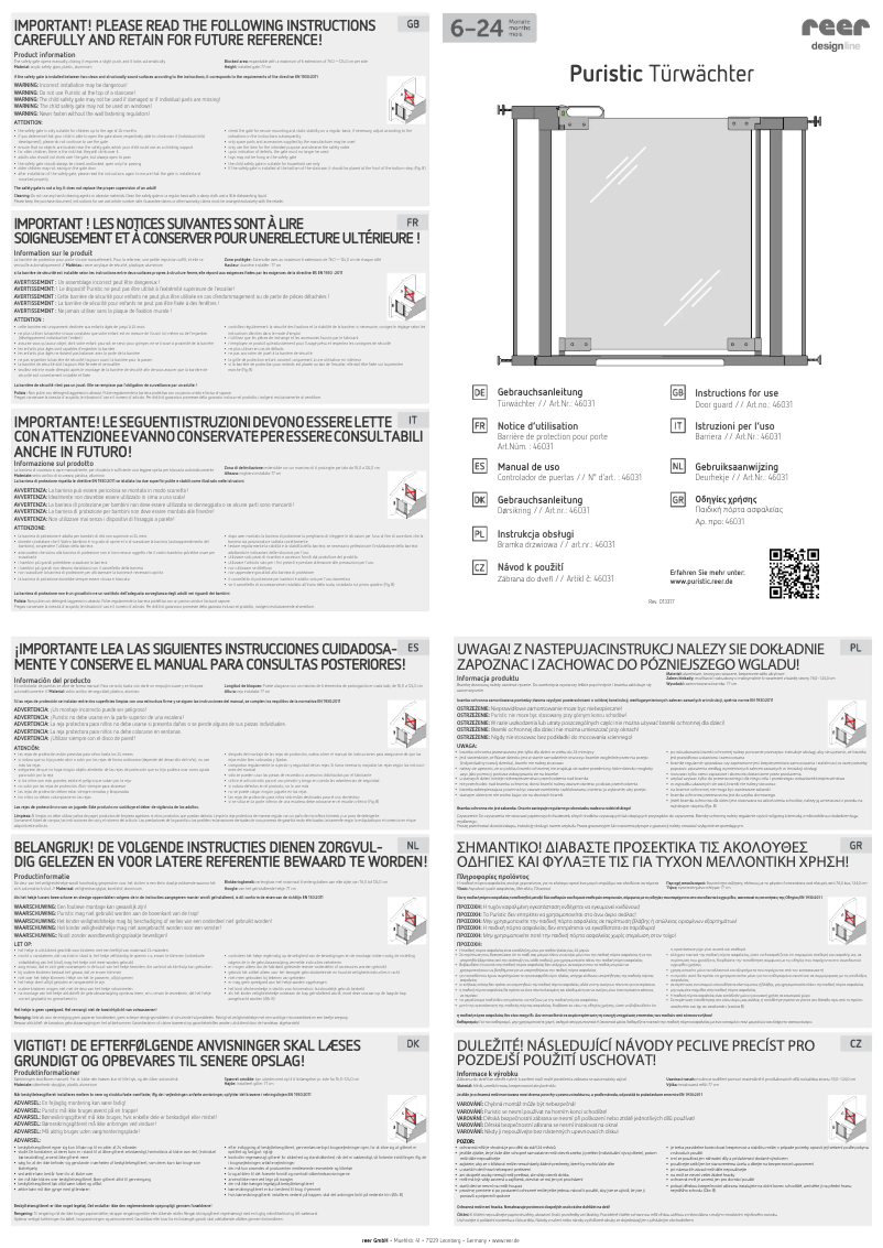 Image de la première page du manuel de l'appareil DesignLine 46031