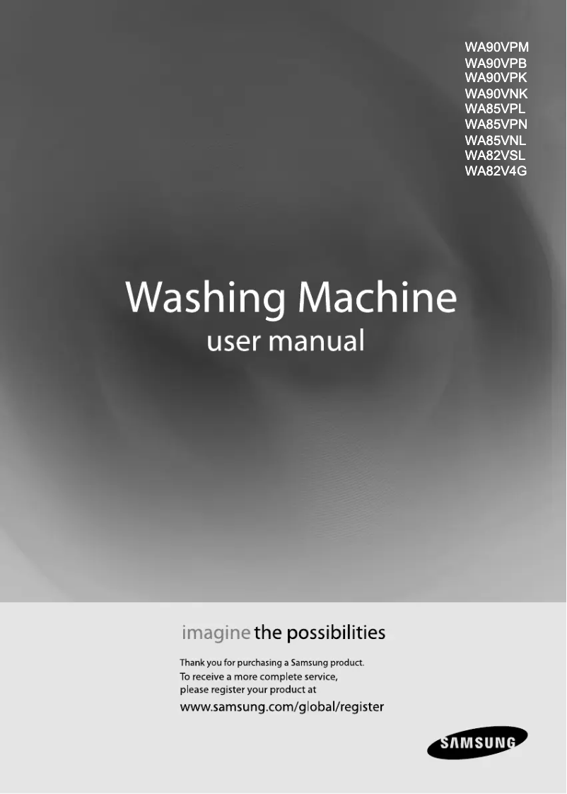 Image de la première page du manuel de l'appareil WA90VPMEH