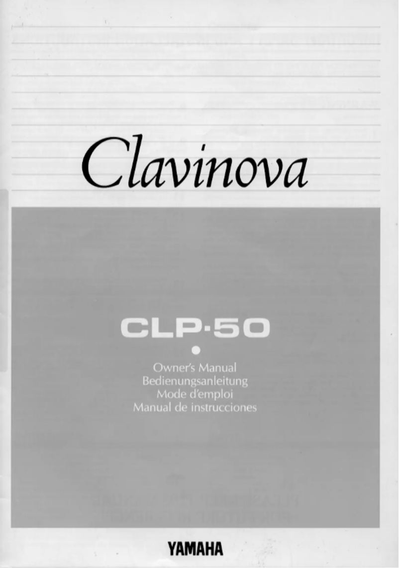 Page 1 de la notice Manuel utilisateur Yamaha Clavinova CLP-50