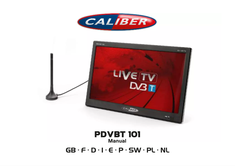 Image de la première page du manuel de l'appareil PDVBT101