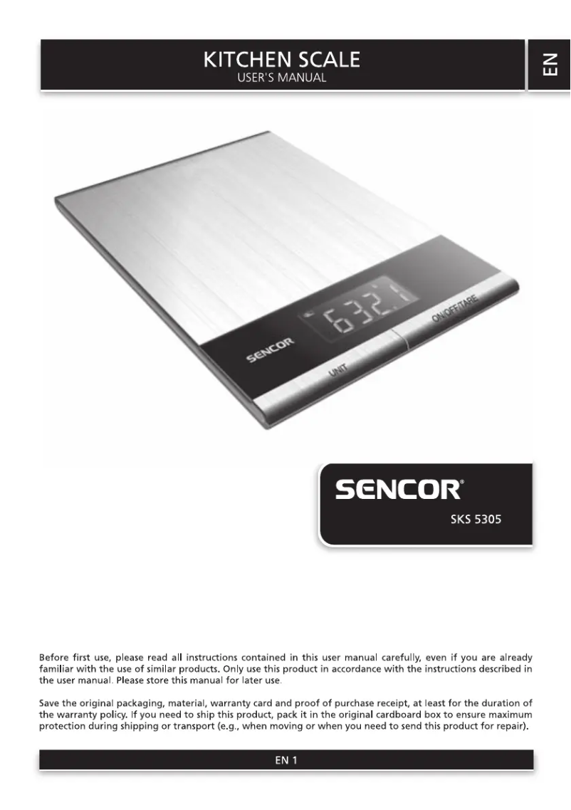 Image de la première page du manuel de l'appareil SKS 5305