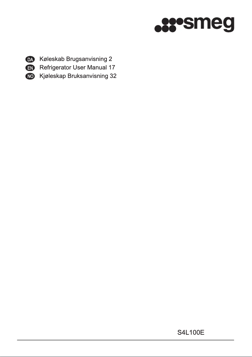 Page 1 de la notice Manuel utilisateur Smeg S4L100E