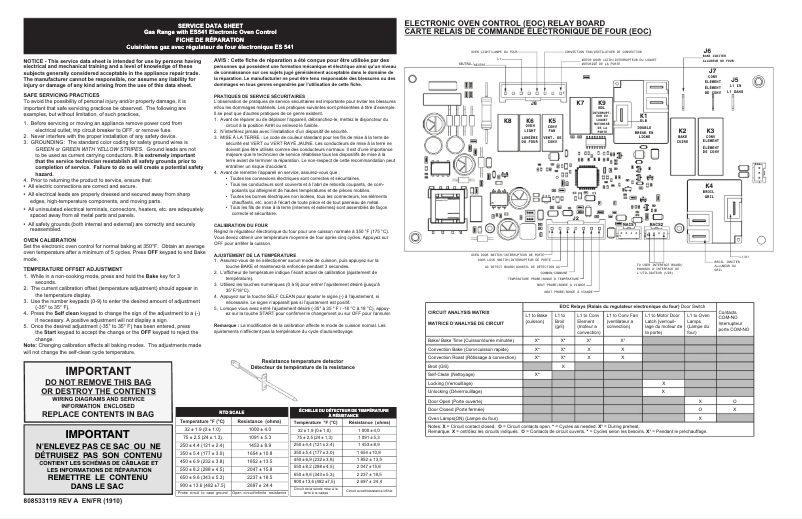Image de la première page du manuel de l'appareil GCRG3060AD