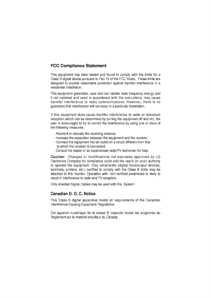 Page n°1 - Manuel utilisateur LG CS545