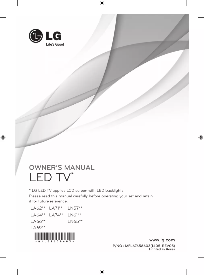Página 1 del manual Manual de usuario LG 55LA690S
