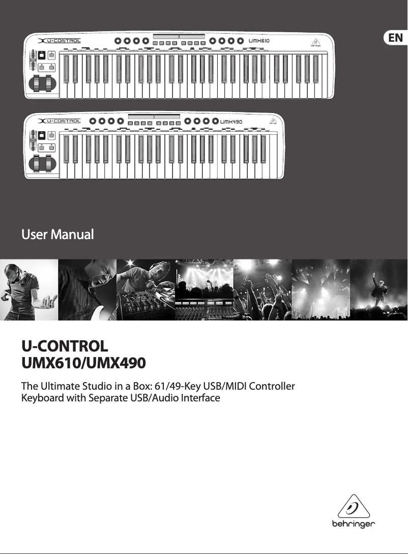 Imagen de la primera página del manual del dispositivo U-Control UMX610