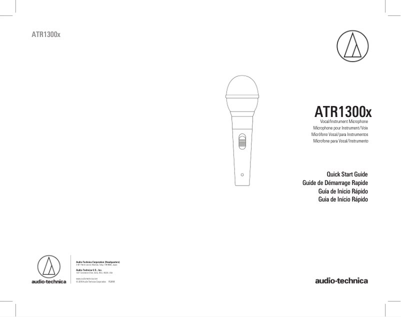 Page n°1 - Manuel utilisateur Audio-Technica ATR1300x