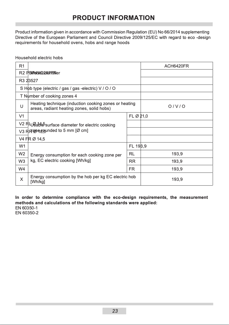 Image de la première page du manuel de l'appareil ACH6420FR