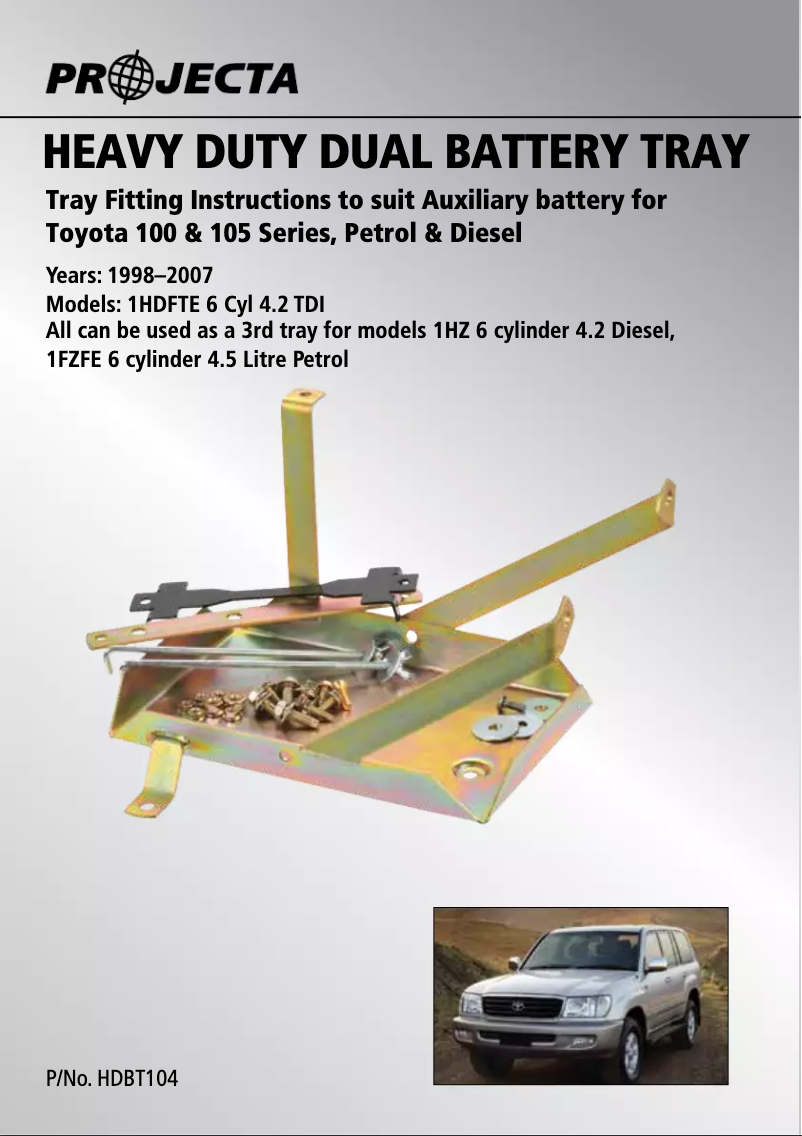 Page n°1 - Manuel utilisateur Projecta HDBT104