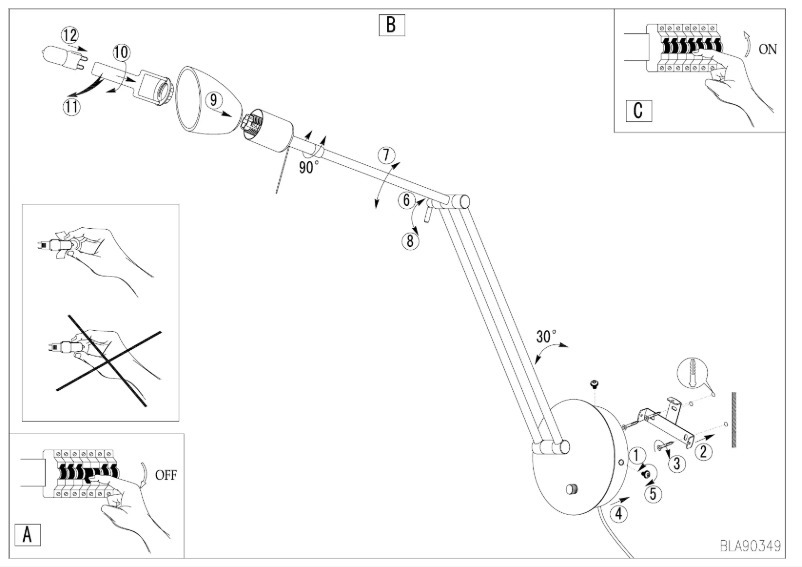 Page n°1 - Manuel utilisateur Eglo Falko