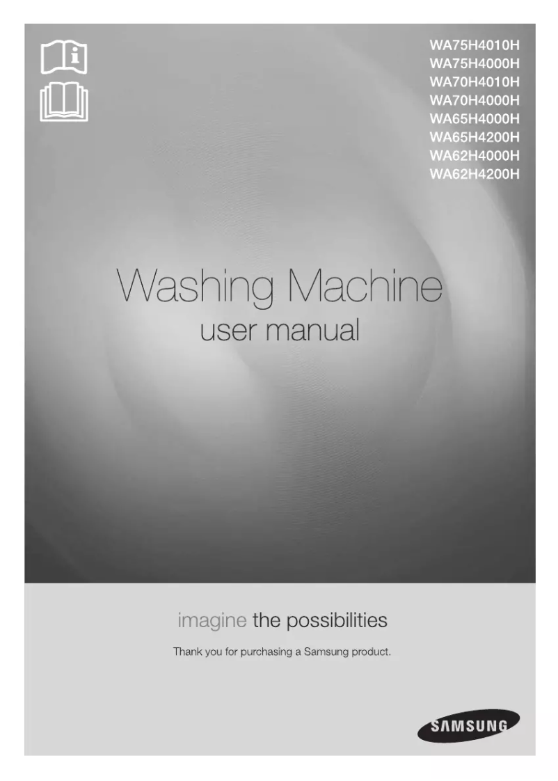 Page 1 de la notice Manuel utilisateur Samsung WA70H4020HL