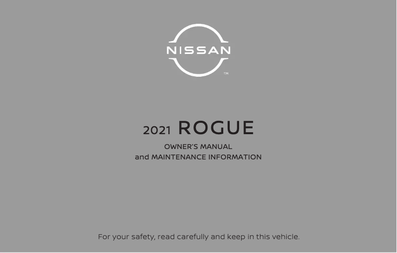 Página 1 del manual Manual de usuario Nissan Rogue (2021)