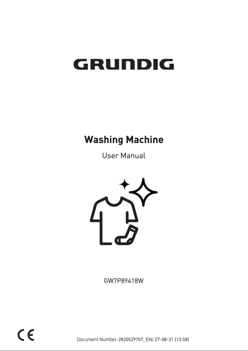Page 1 de la notice Manuel utilisateur Grundig GW7P89418W