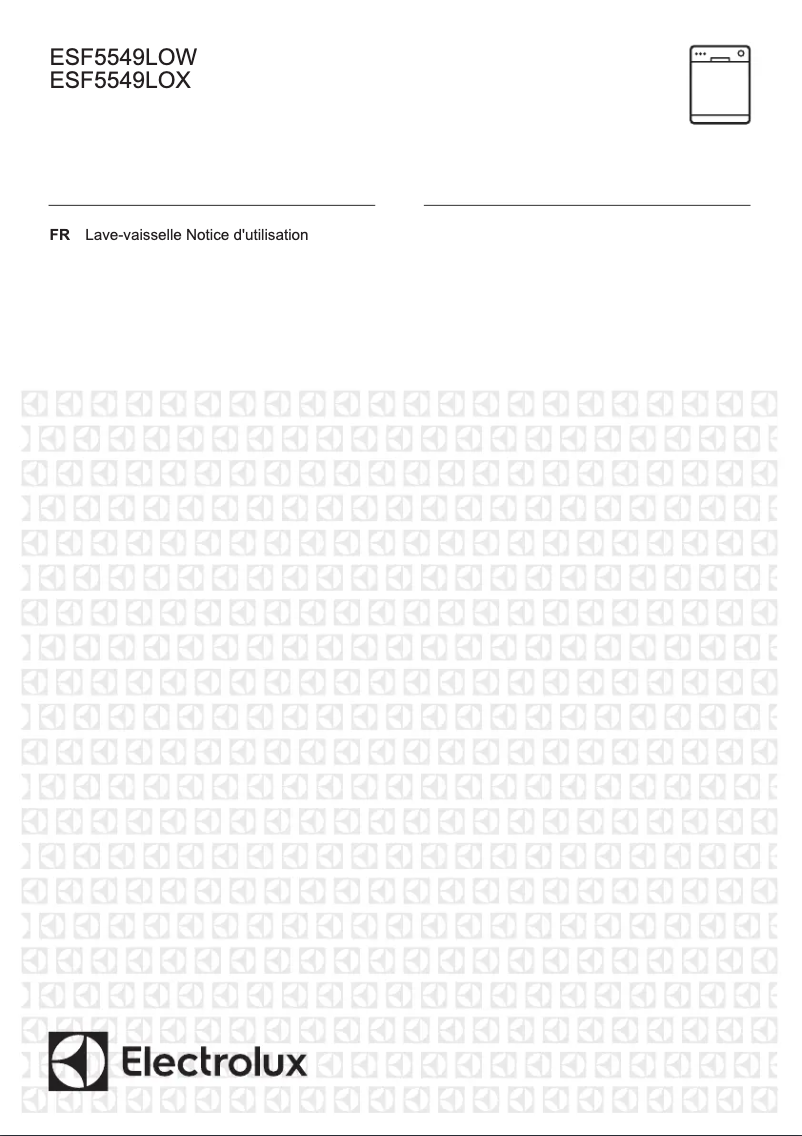 Image de la première page du manuel de l'appareil ESF5549LOX