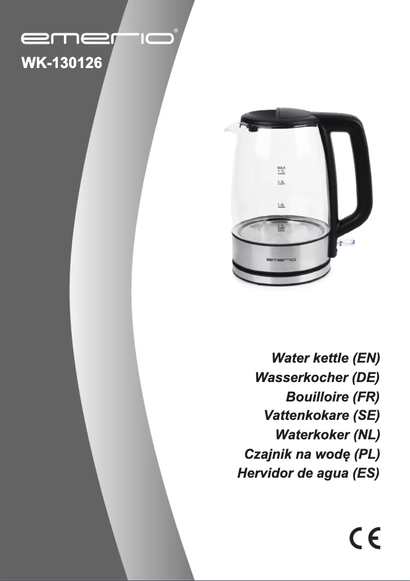 Page 1 de la notice Manuel utilisateur Emerio WK-130126