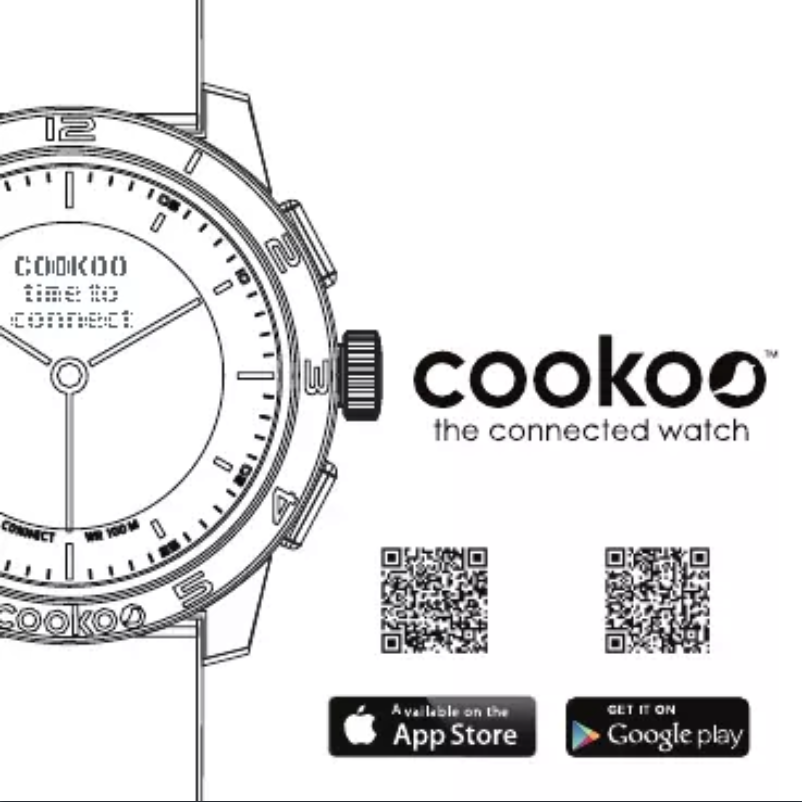 Page 1 de la notice Manuel utilisateur Cookoo Watches CK20-001-01