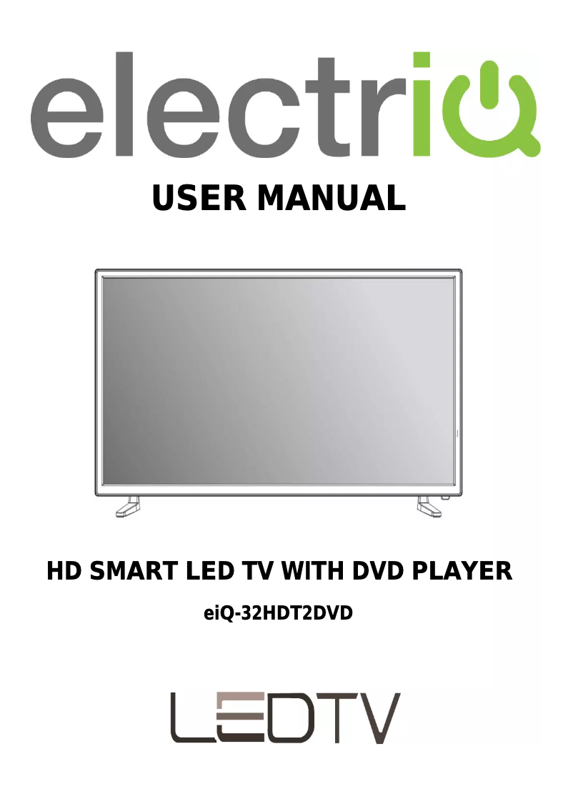 Page n°1 - Manuel utilisateur ElectriQ eiQ-32HDT2DVD