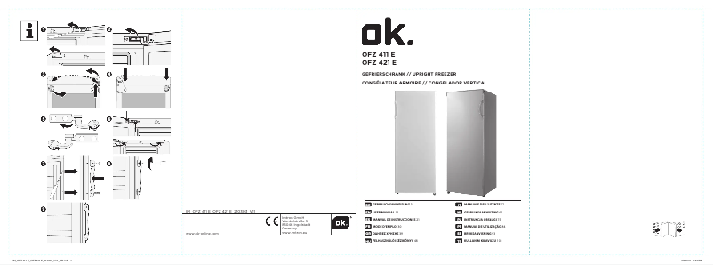 Page 1 de la notice Manuel utilisateur OK OFZ 421 E