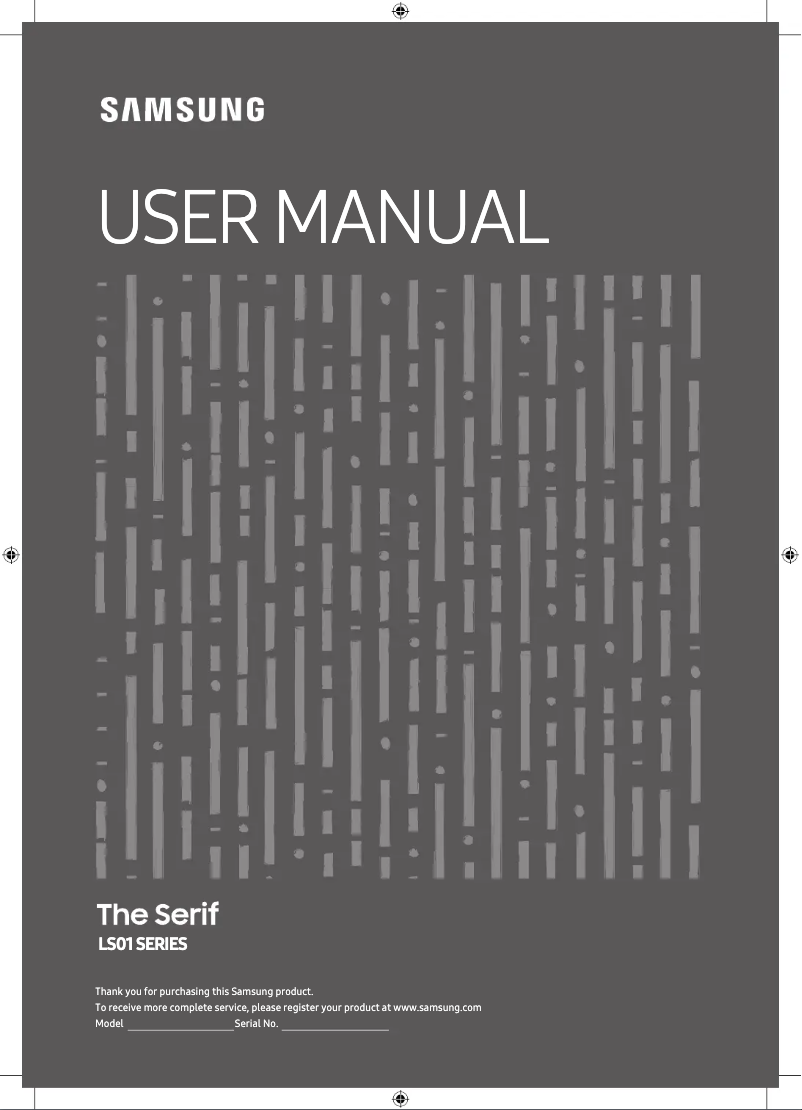 Page 1 de la notice Manuel utilisateur Samsung Serif QE49LS01R QLED