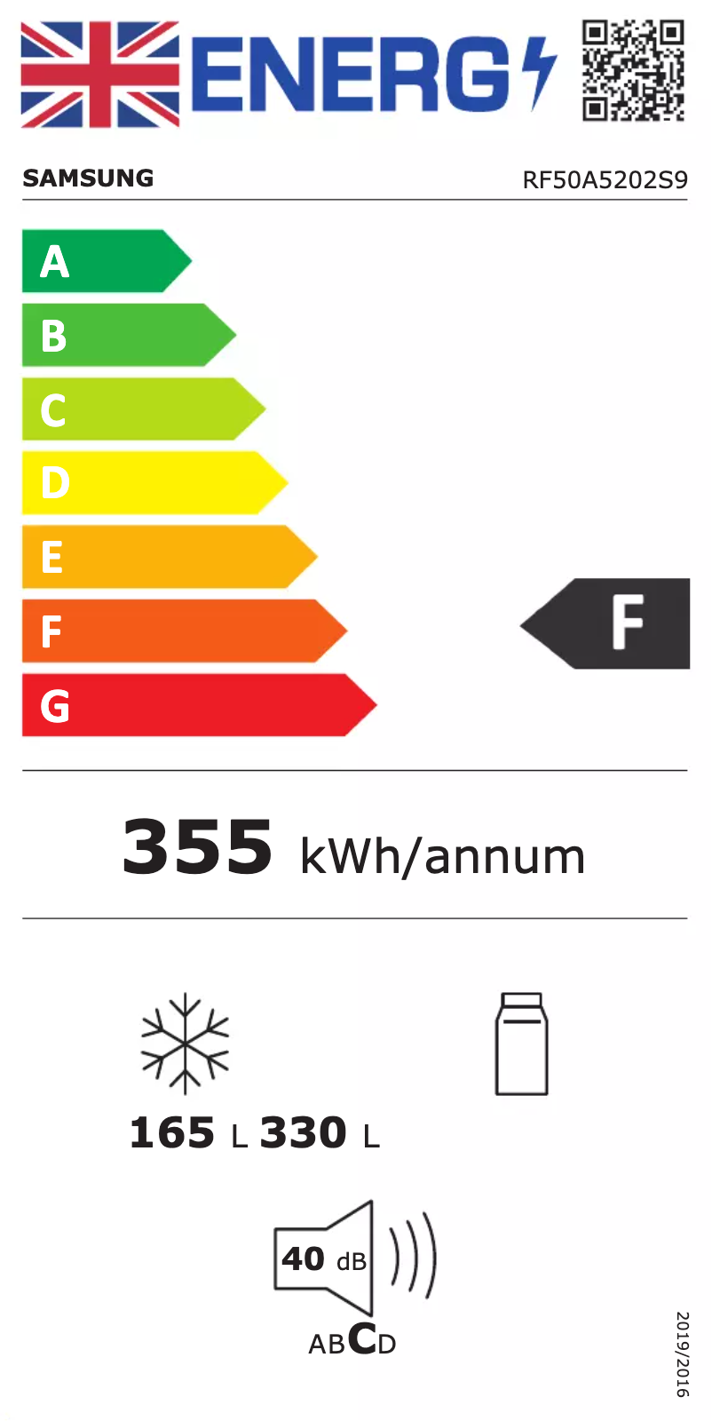 Image de la première page du manuel de l'appareil RF50A5202S9