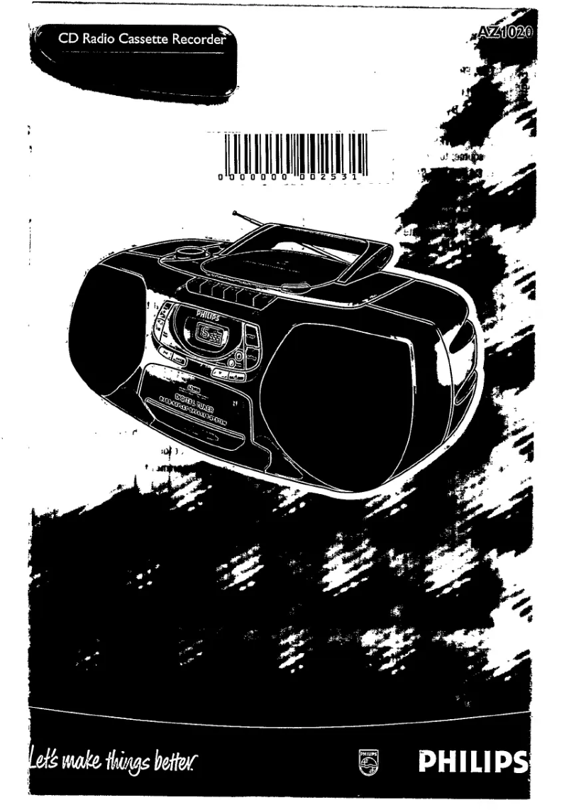 Page 1 de la notice Manuel utilisateur Philips AZ102