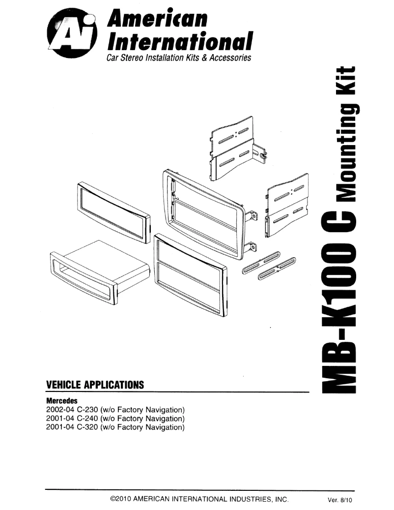 Page 1 of the manual User Manual American International MBK100C