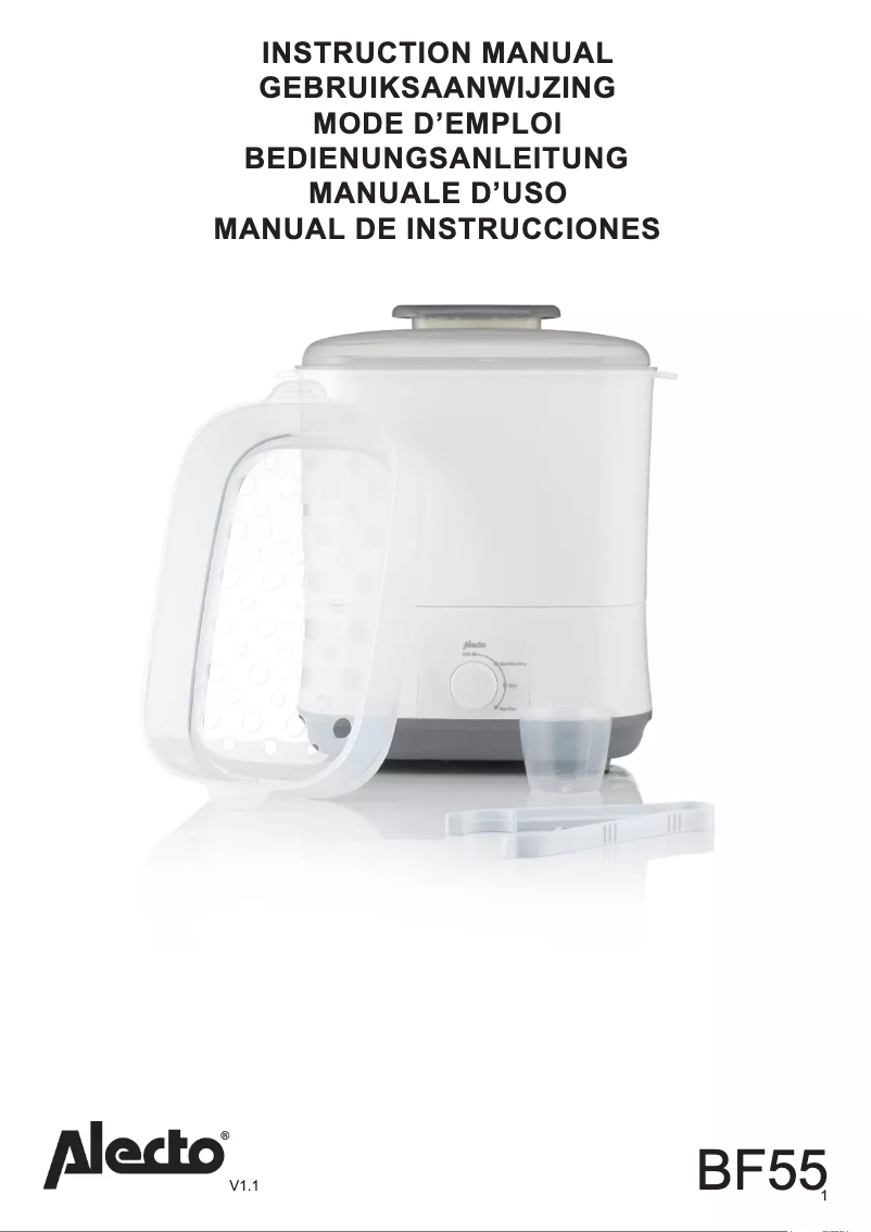 Image de la première page du manuel de l'appareil BF55