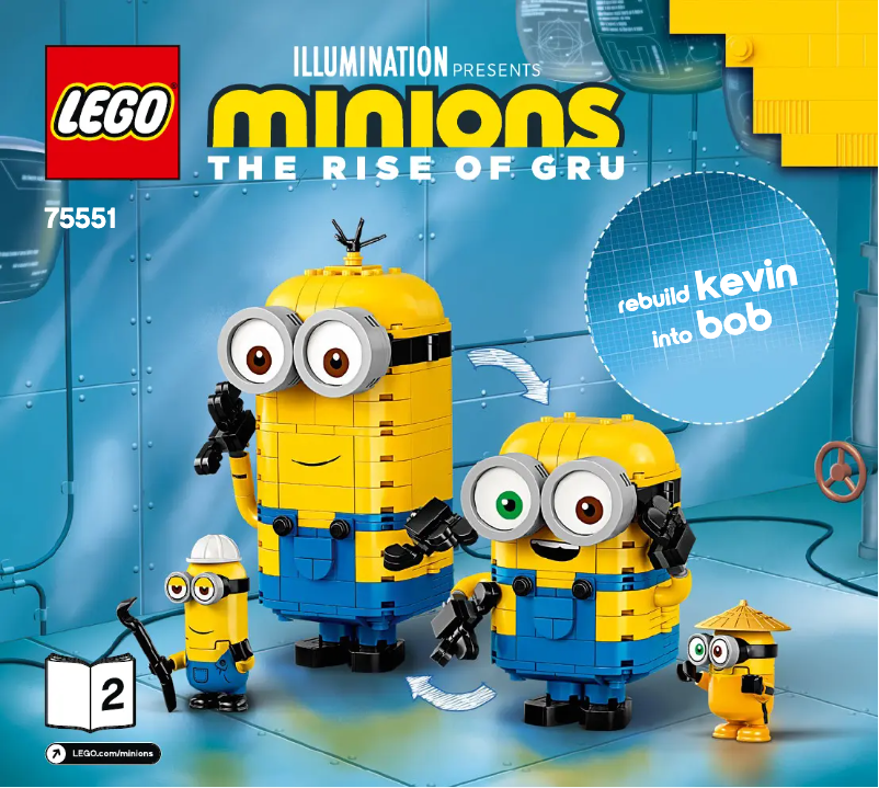 Page 1 de la notice Manuel utilisateur Lego Minions 75551