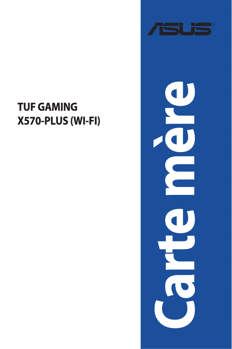Page 1 de la notice Manuel utilisateur Asus TUF Gaming X570-Plus Wi-Fi