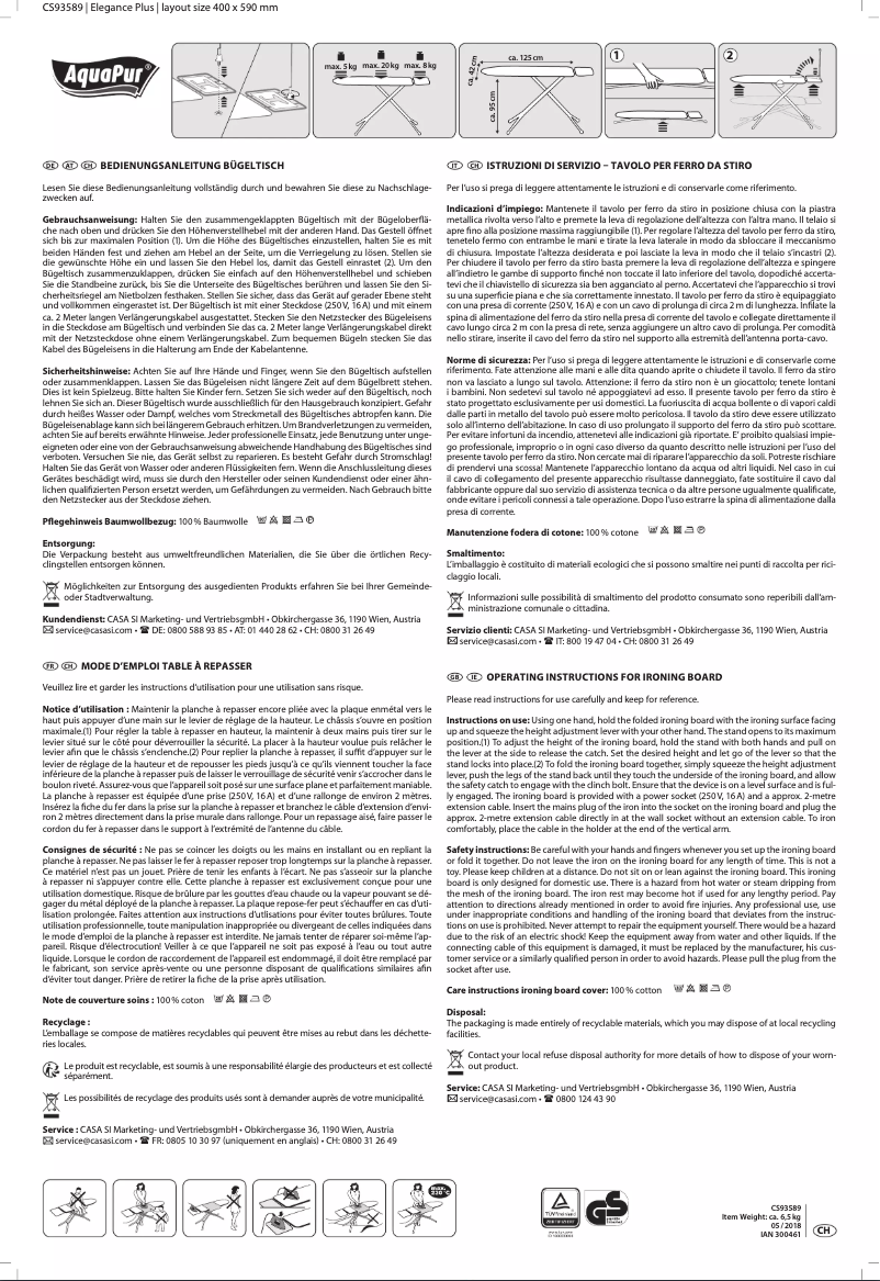 Image de la première page du manuel de l'appareil CS93613G