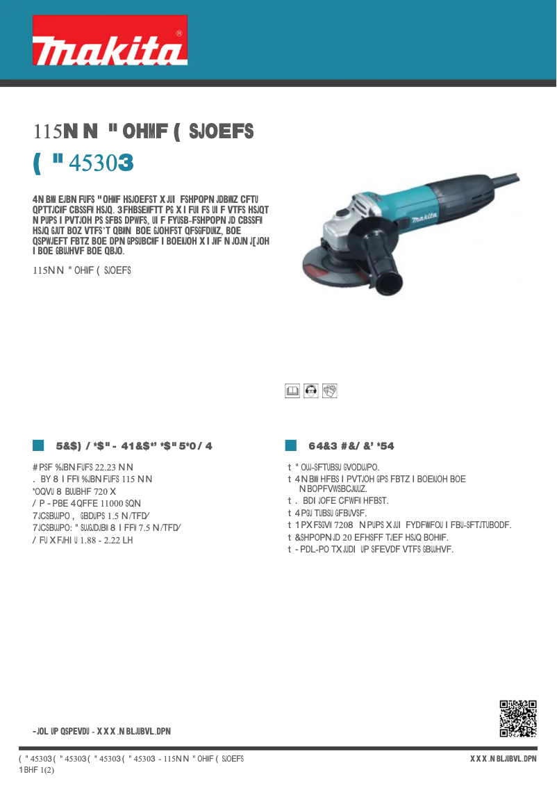 Image de la première page du manuel de l'appareil GA4530R
