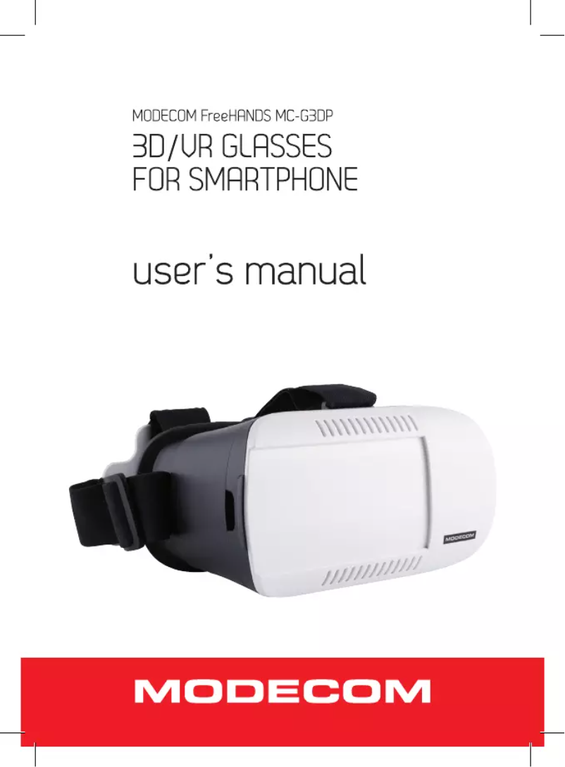 Image de la première page du manuel de l'appareil MC-G3DP