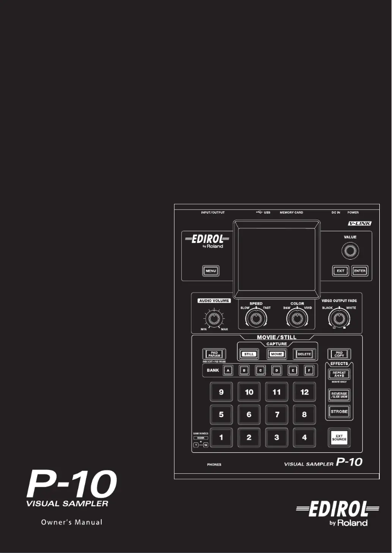 Page n°1 - Manuel utilisateur Roland P-10