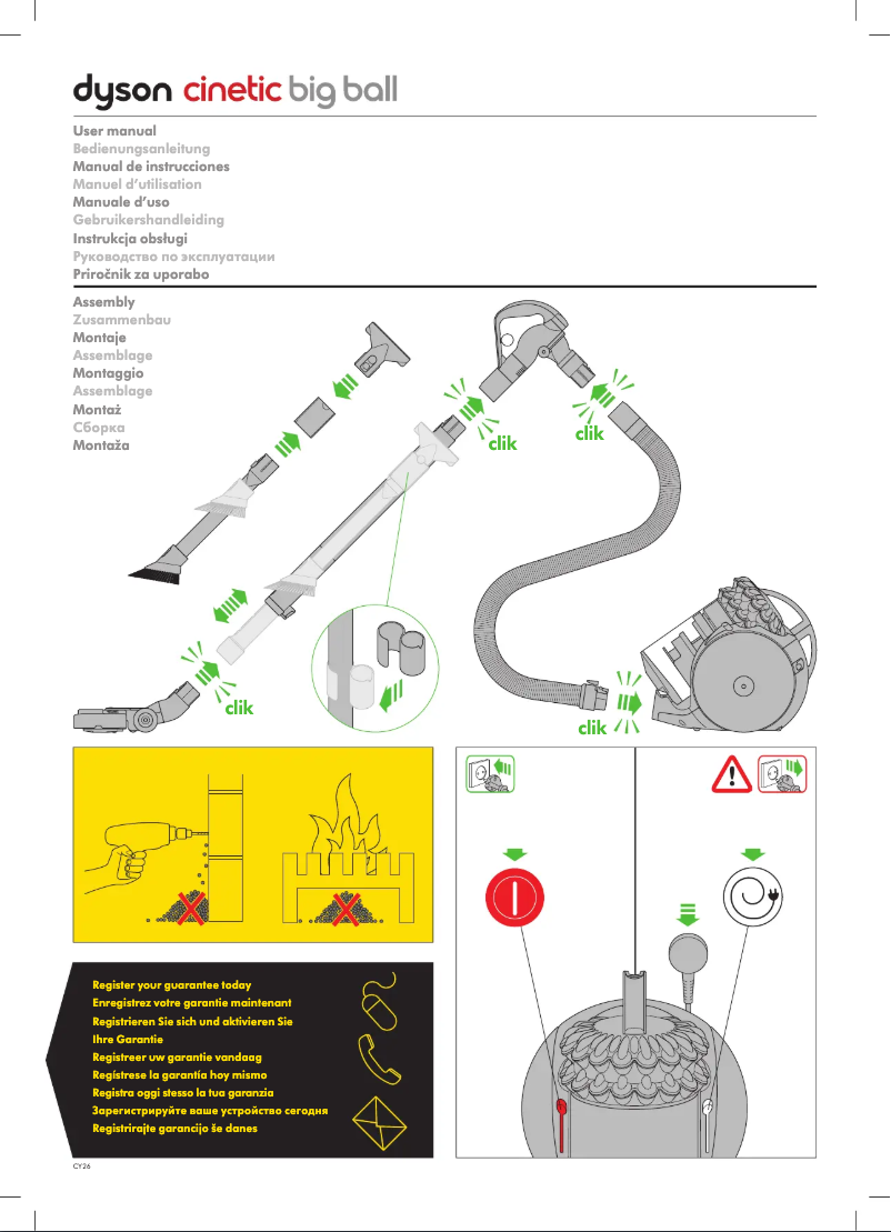 Page 1 of the manual User Manual Dyson Cinetic Big Ball Animal Pro 2