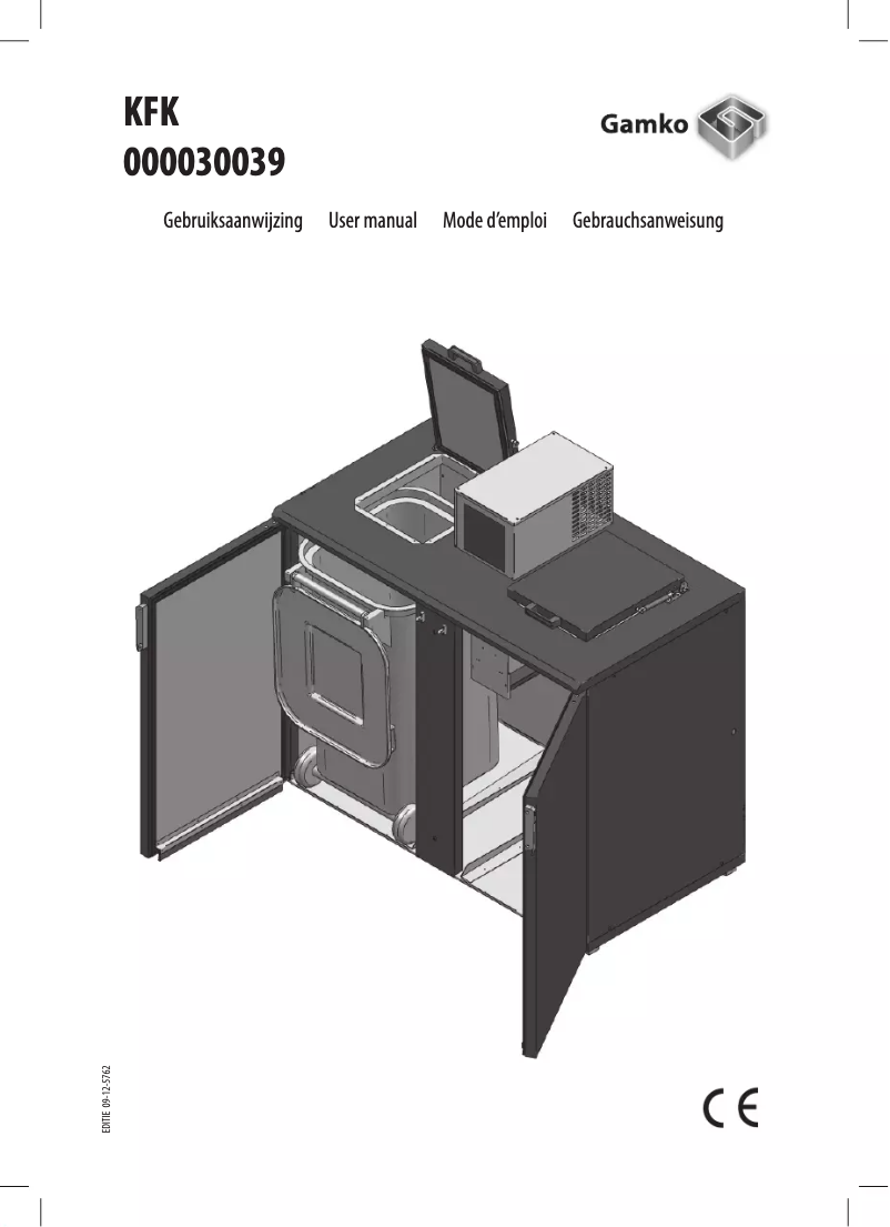 Page n°1 - Manuel utilisateur Gamko KFK/2CS