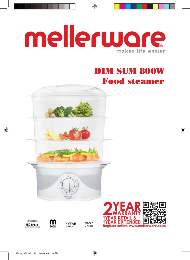 Imagen de la primera página del manual del dispositivo Dim Sum 27610