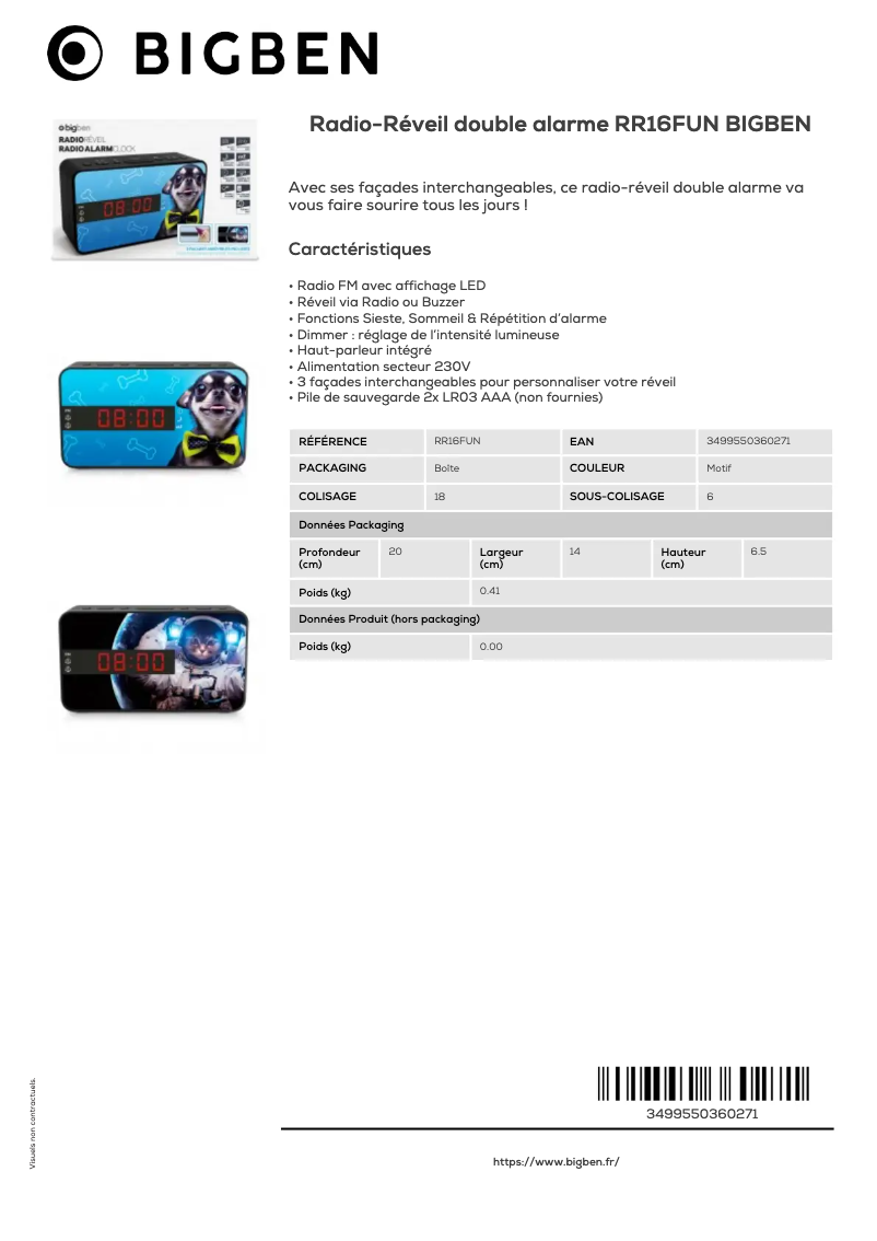 Image de la première page du manuel de l'appareil RR16