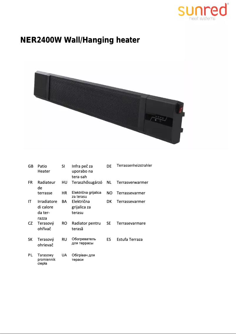 Imagen de la primera página del manual del dispositivo Nero 2400