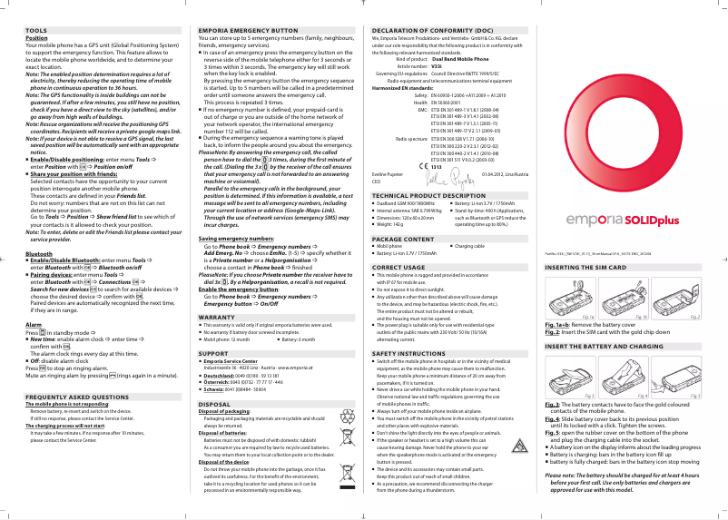 Page 1 de la notice Manuel utilisateur Emporia Solid Plus