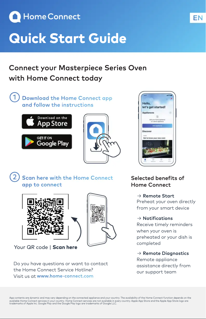 Page 1 de la notice Guide de démarrage rapide Thermador Masterpiece MEDS301WS