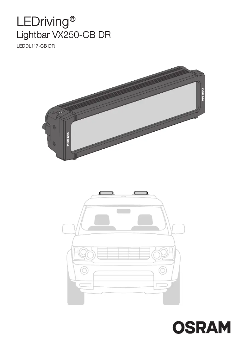 Page 1 de la notice Instructions / montage Osram VX250-CB