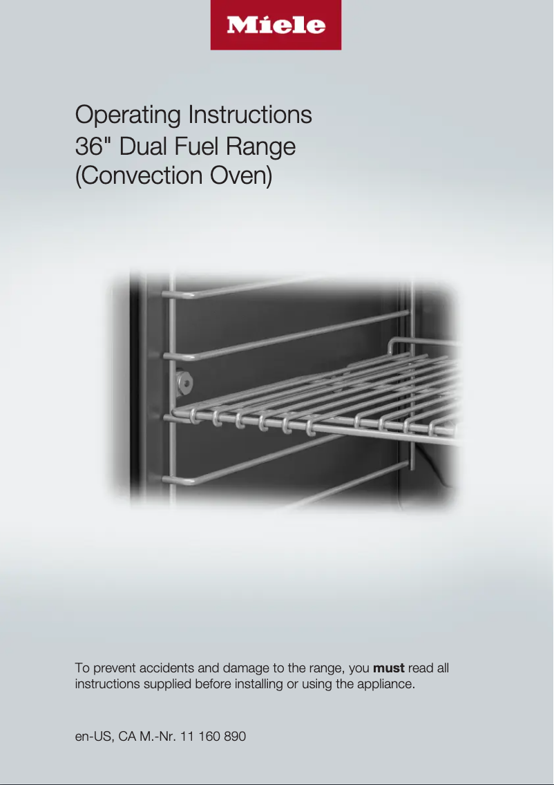 Page 1 de la notice Manuel utilisateur Miele HR 1934-2 DF