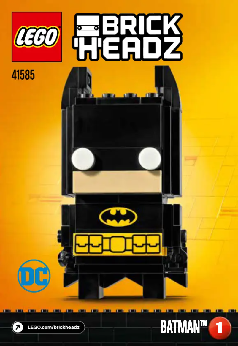 Page 1 de la notice Manuel utilisateur Lego Batman 41585