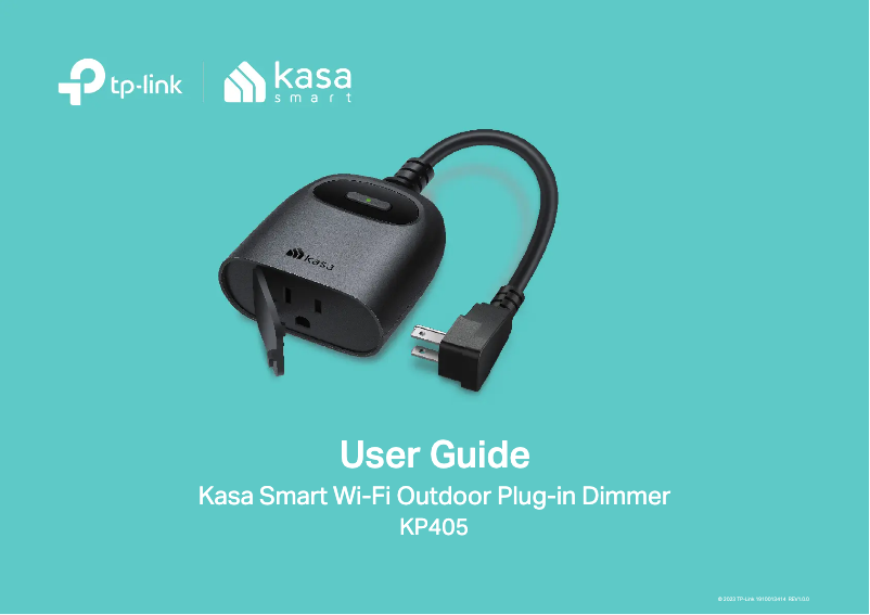 Page n°1 - Guide d'installation TP-Link Kasa Smart KP405