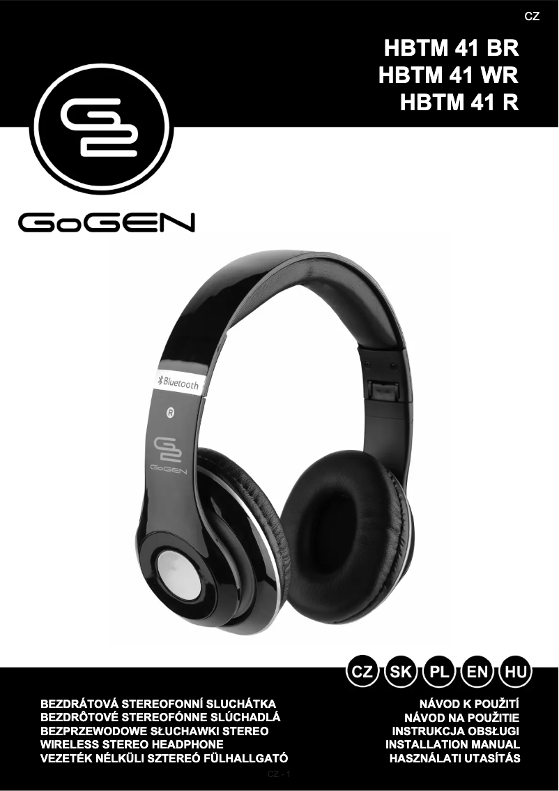 Page 1 de la notice Manuel utilisateur GoGen HBTM 41WR