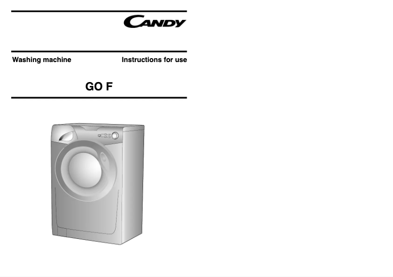 Page n°1 - Manuel utilisateur Candy GOF662B/L1-80