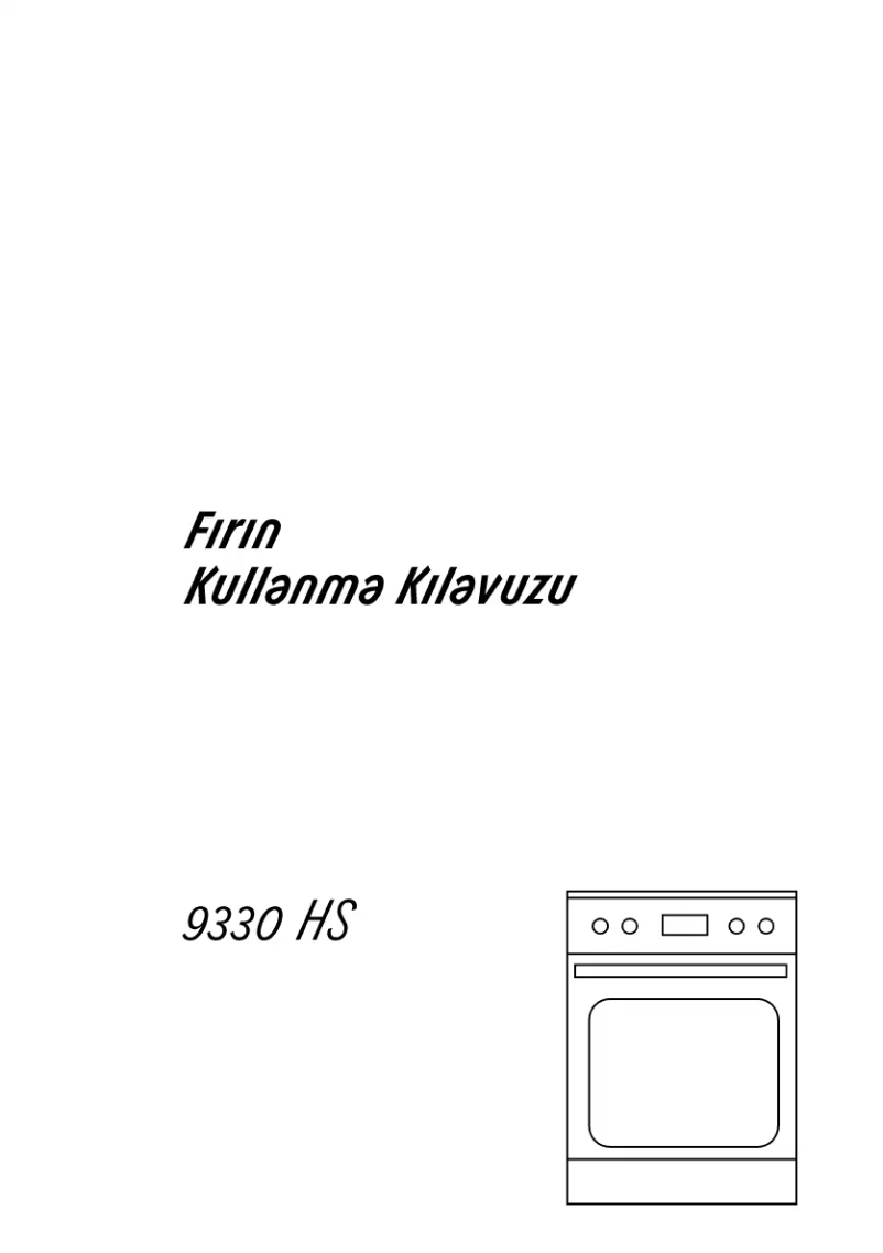 Page n°1 - Manuel utilisateur Arçelik 9330 HS