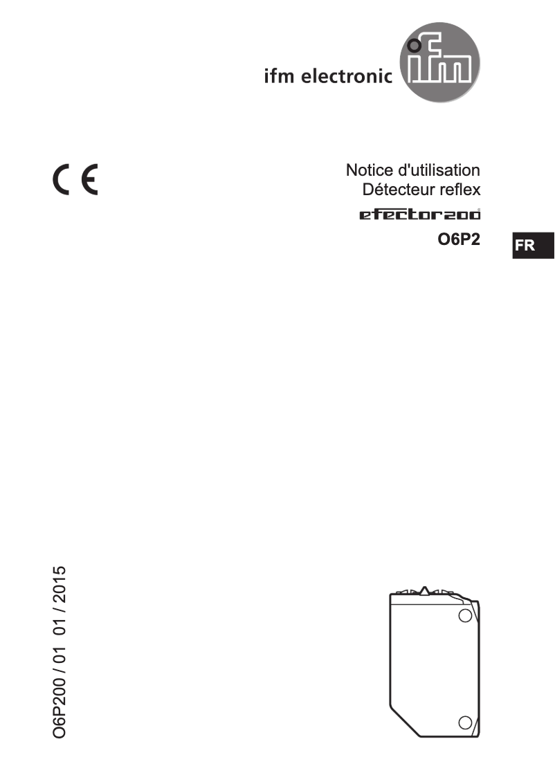 Page n°1 - Manuel utilisateur IFM O6P200