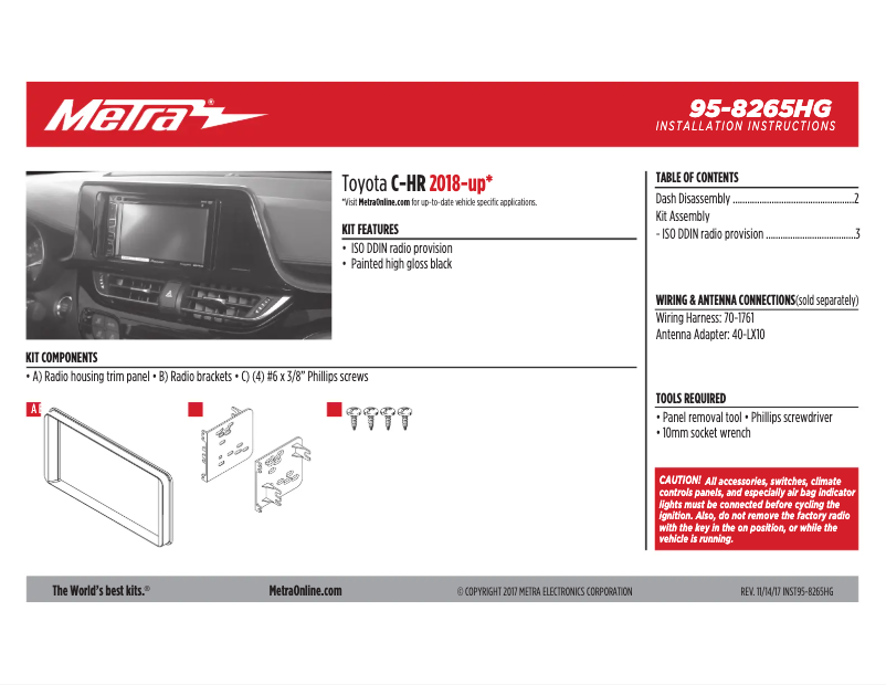 Página 1 del manual Manual de instrucciones Metra 95-8265HG